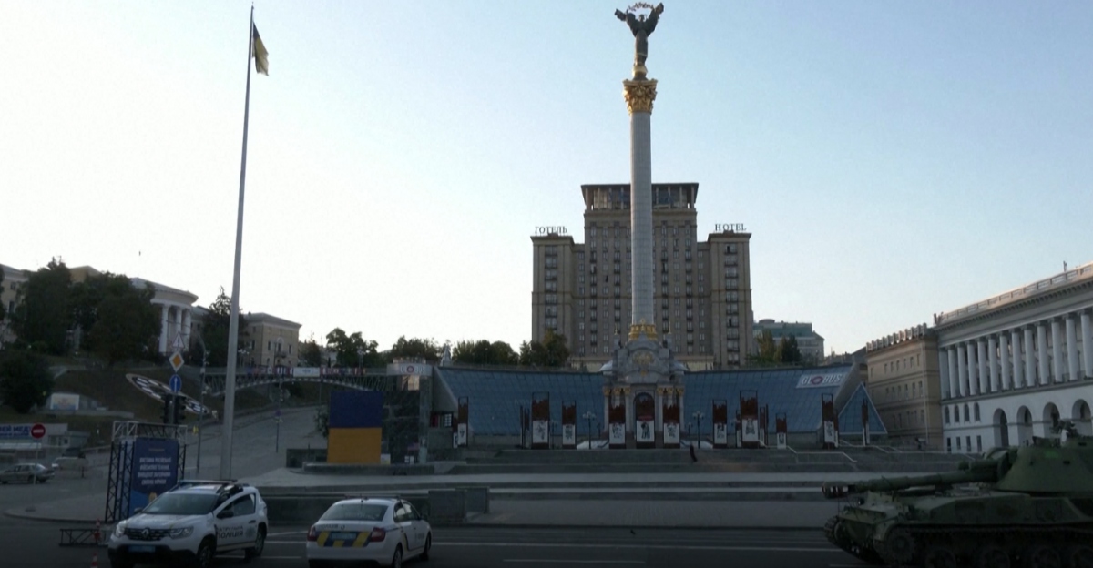 Còi báo động rền vang ở Kiev khi Ukraine kỷ niệm Ngày Độc lập